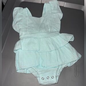 Boutique- Mint Green Baby Romper NWOT